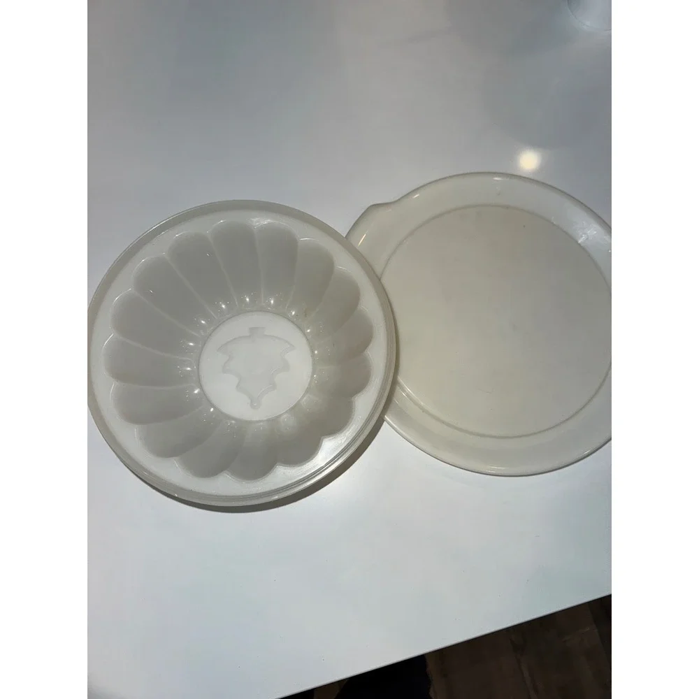 Tupperware Jelly Mold Set Christmas Tree Insert Serving Dish vintage‎